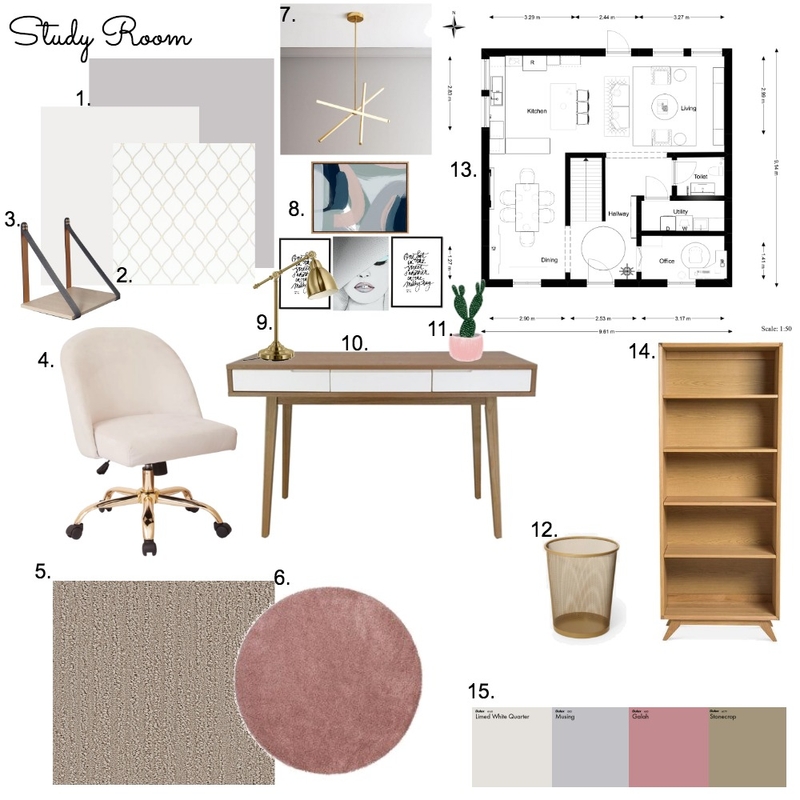 Study Room Mood Board by sepi_fd on Style Sourcebook