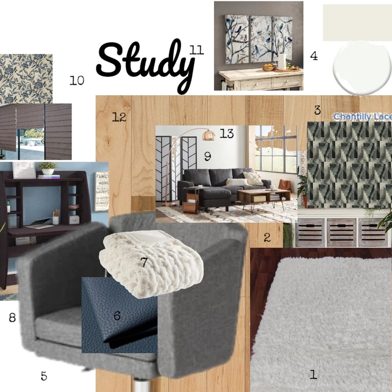 Study Design Mood Board by glendagodard on Style Sourcebook