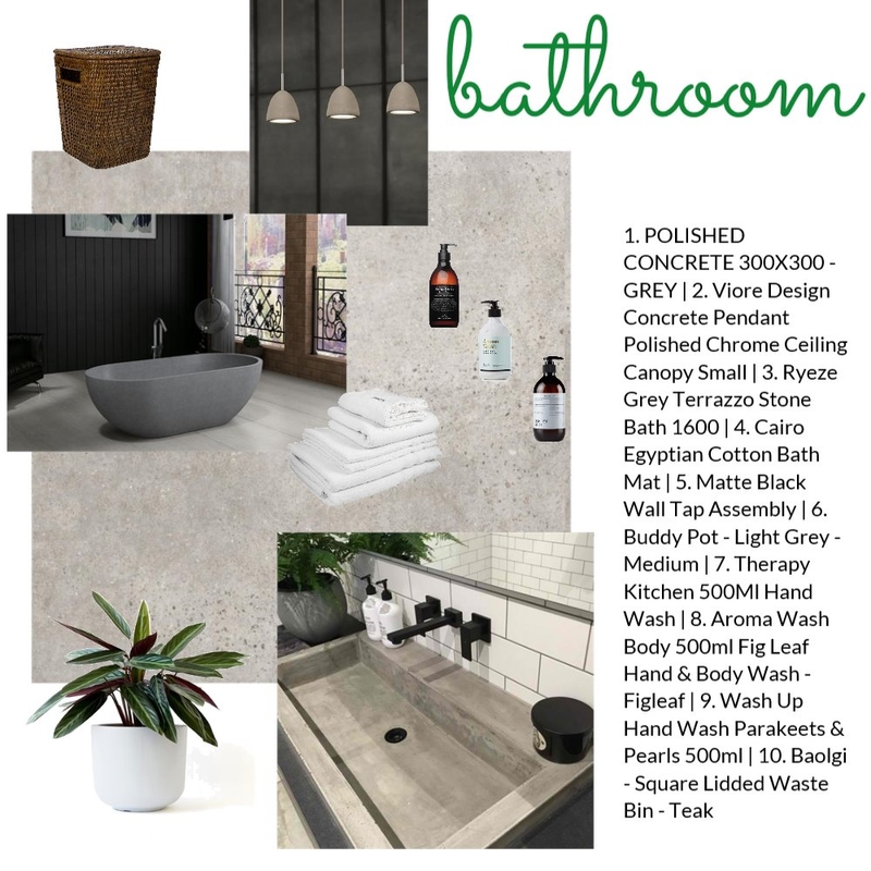 bathroom Mood Board by Natalie V on Style Sourcebook