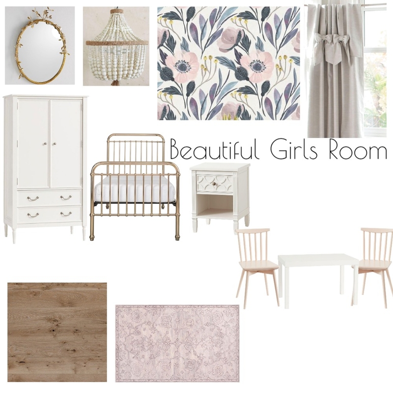 Girls Room Mood Board by homeanddecorstudio on Style Sourcebook