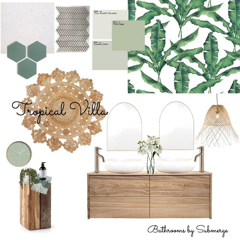 Tropical Villa Mood Board by submergedesign on Style Sourcebook