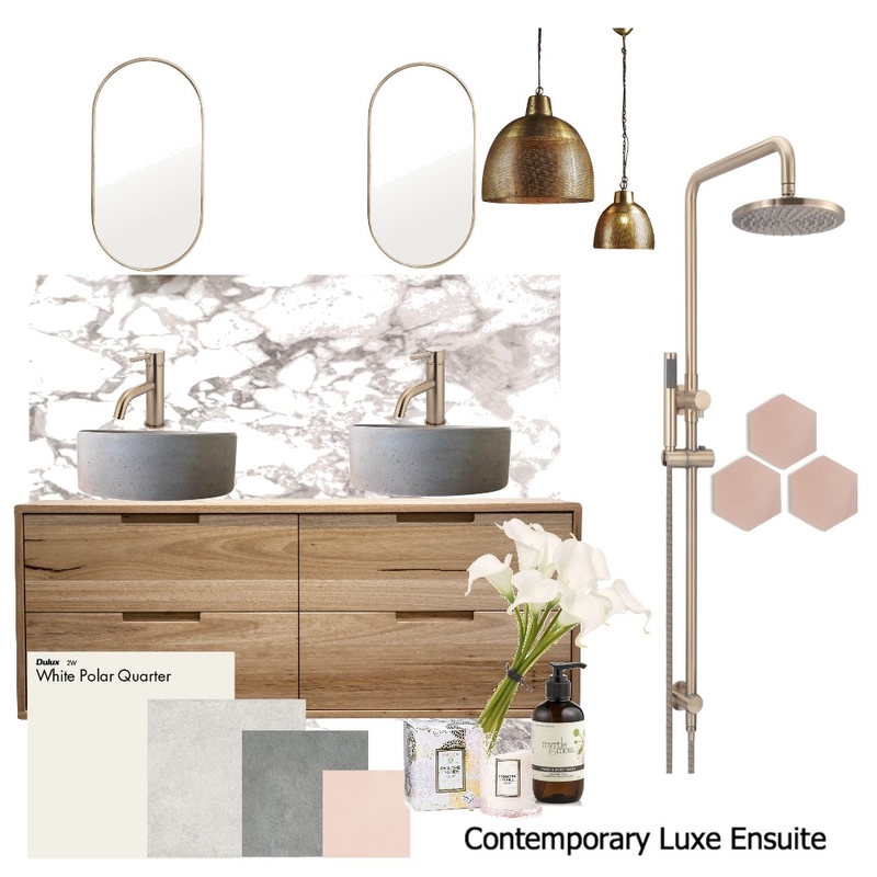 Contemporary Luxe Ensuite Mood Board by rhirhi87 on Style Sourcebook