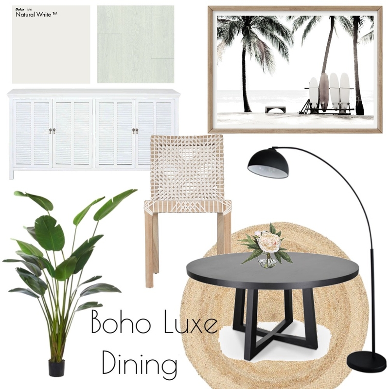 Luxe Boho Dining Room Mood Board by Vienna Rose Interiors on Style Sourcebook