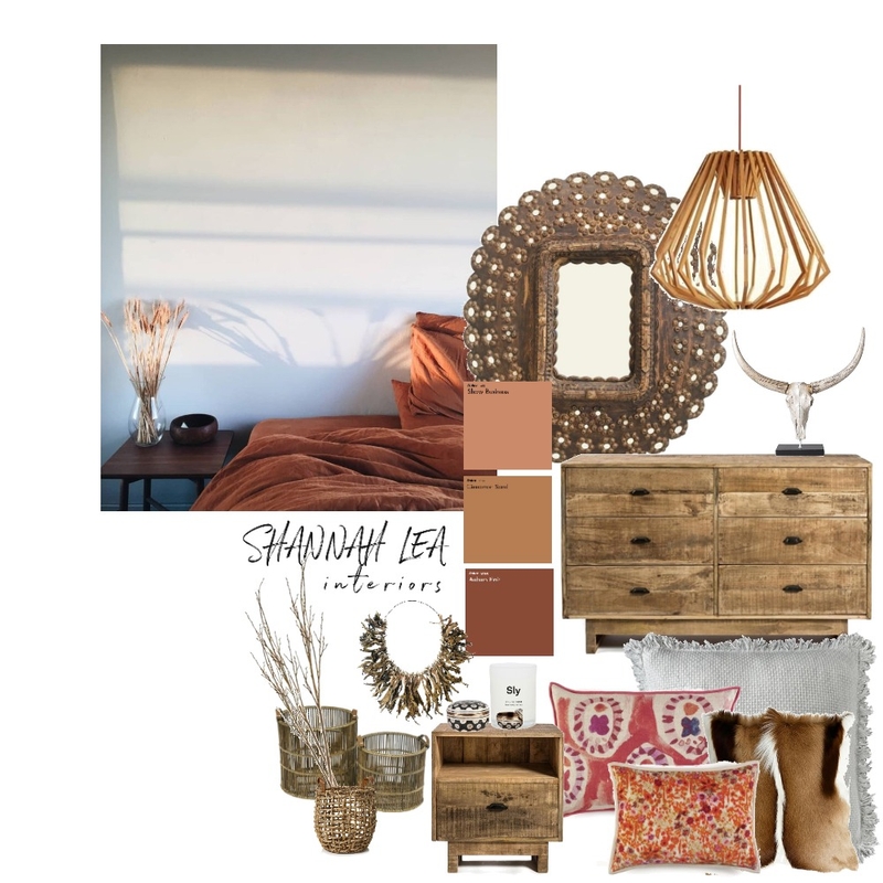 Boho Rustic Bedroom Mood Board by Shannah Lea Interiors on Style Sourcebook