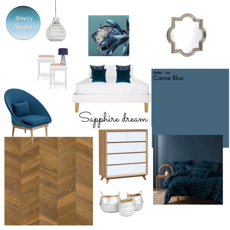 Sapphire Dream Mood Board by Breezy Interiors on Style Sourcebook