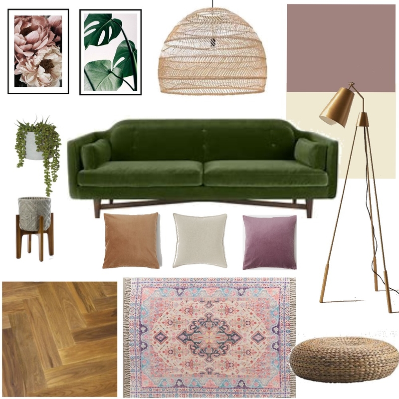 Green and sulking Pink Mood Board by RoisinMcloughlin on Style Sourcebook