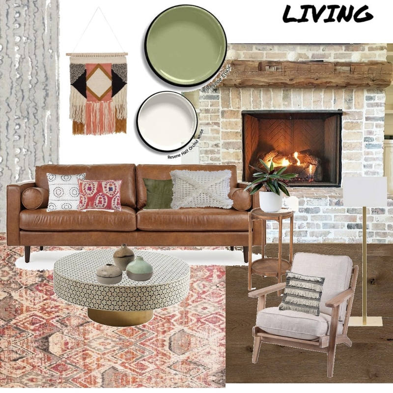 Rustic Modern Australian Living Room Mood Board by BRAVE SPACE interiors on Style Sourcebook