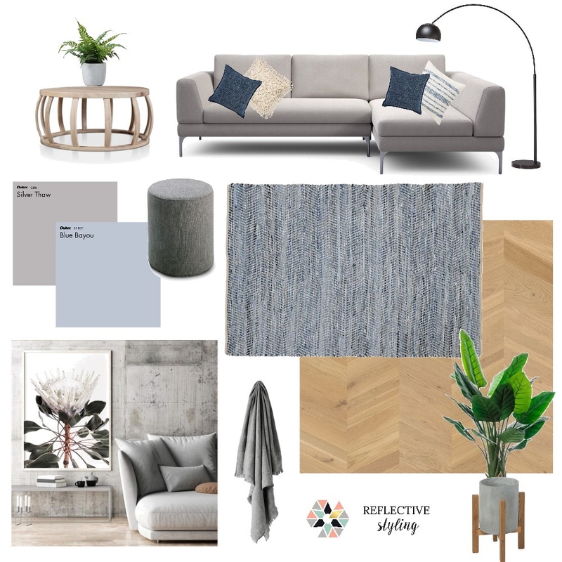Living Room Mood Board by Reflective Styling on Style Sourcebook