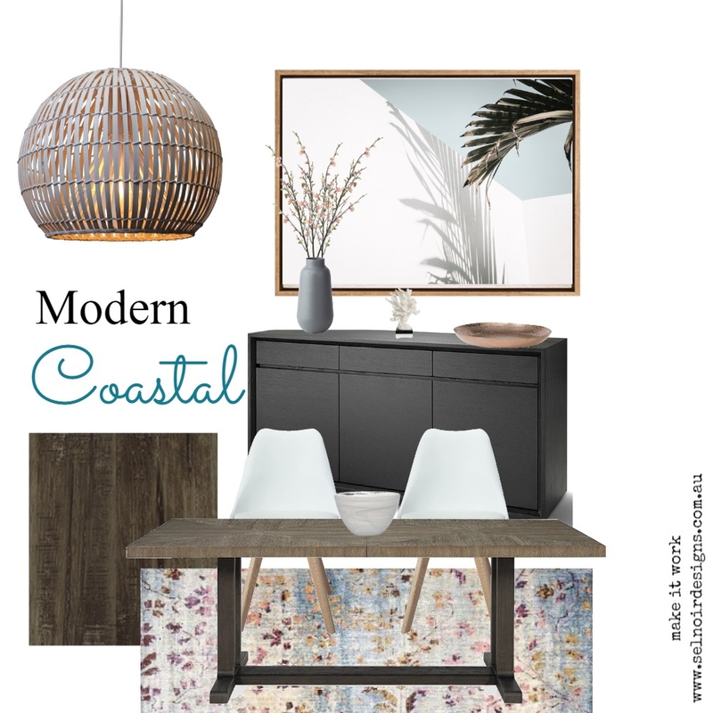 Modern Coastal Mood Board by Sel Noir Designs  on Style Sourcebook