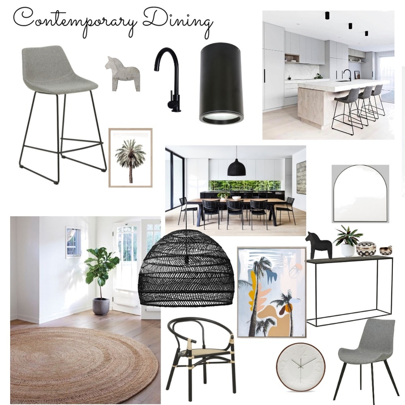 Contemporary Dining Mood Board by Luxe Style Co. on Style Sourcebook