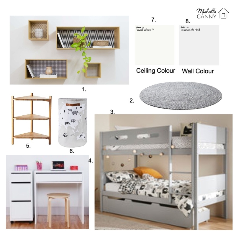 Kids Bedroom - Lisa Grimshaw Mood Board by Michelle Canny Interiors on Style Sourcebook