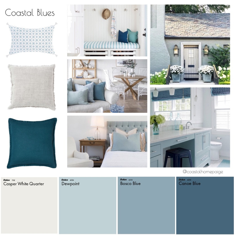 Coastal Blues Mood Board by CoastalHomePaige on Style Sourcebook