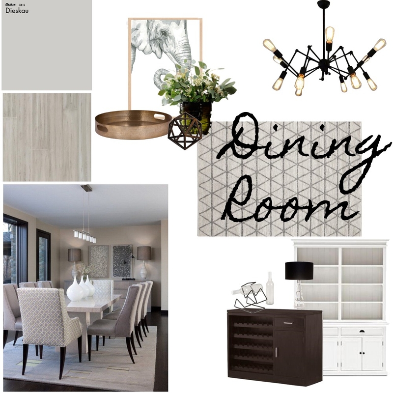 Module 9- Dining Room Mood Board by briannagustave7 on Style Sourcebook