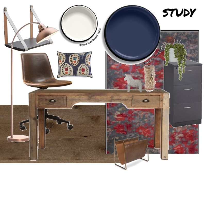 Rustic Modern Australian Study Mood Board by BRAVE SPACE interiors on Style Sourcebook