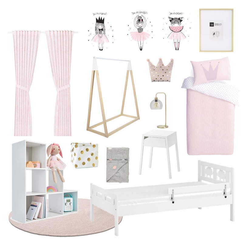 Hustle Living Girls Room Mood Board by Thediydecorator on Style Sourcebook