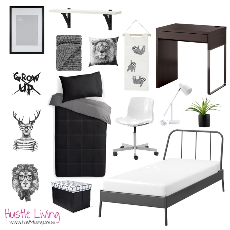 Hustle Living Boys Room Mood Board by Thediydecorator on Style Sourcebook