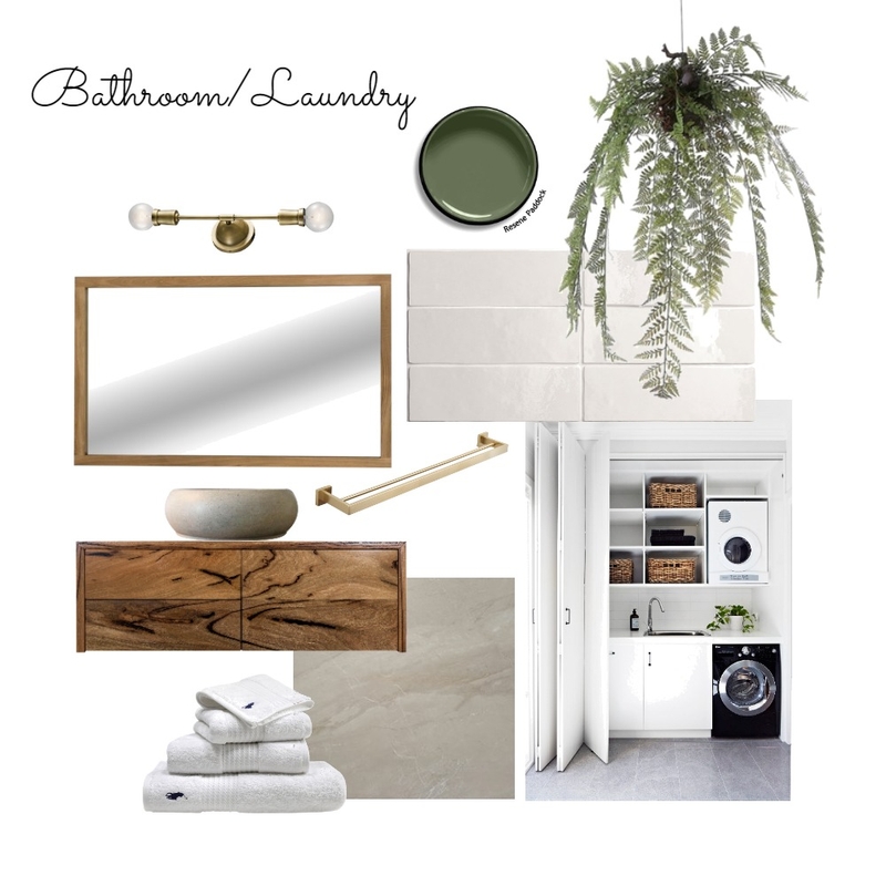 IDIS Assignment 9 Bathroom/Laundry Mood Board by Kanopi Interiors & Design on Style Sourcebook