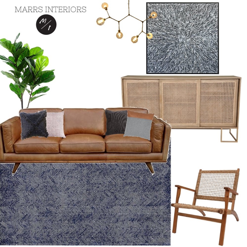 Masculine Living Room Mood Board by marrsinteriors on Style Sourcebook