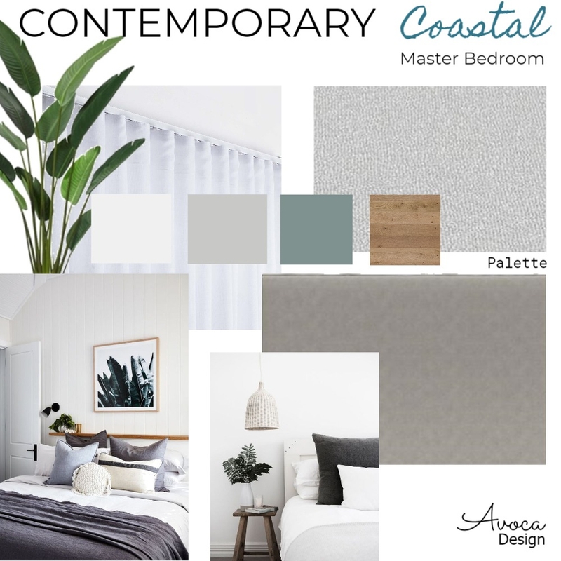 Coastal Master Bedroom Mood Board by Avoca Design on Style Sourcebook