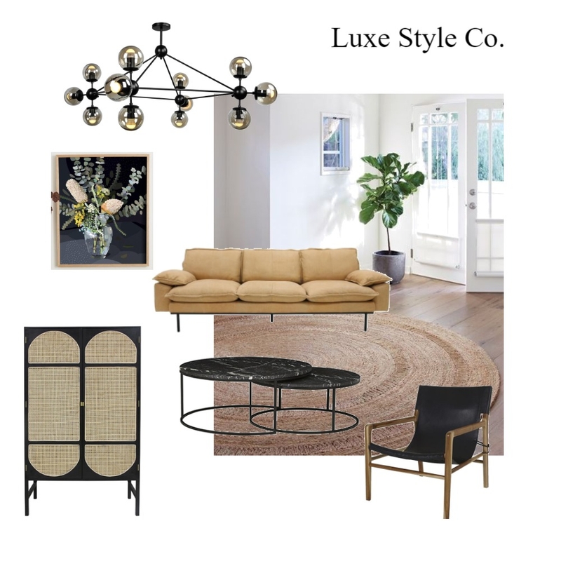 Luxe Boho Living Mood Board by Luxe Style Co. on Style Sourcebook