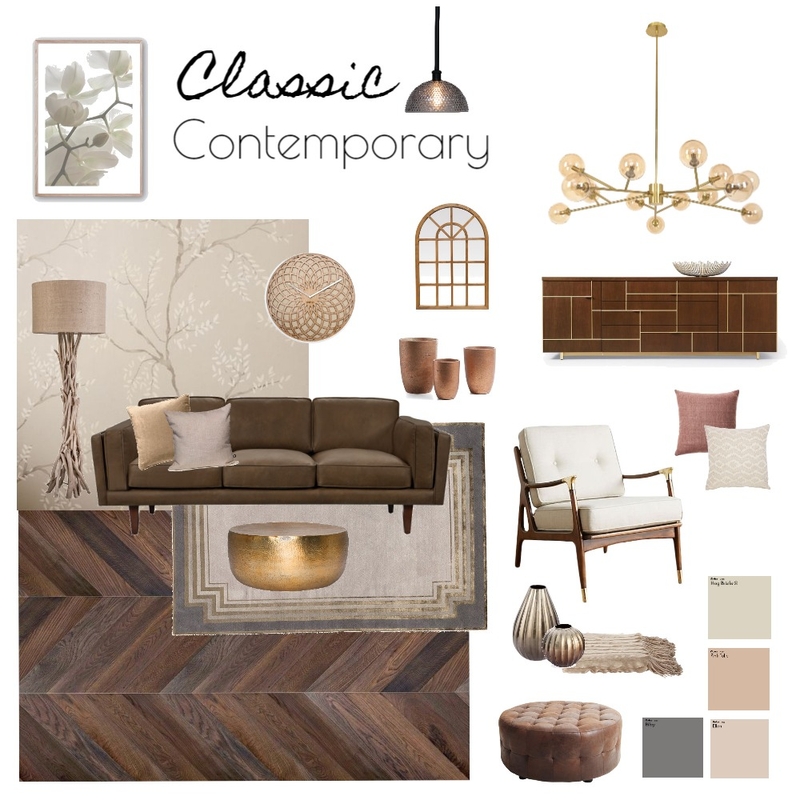 Classic Contemporary Mood Board by Dilini on Style Sourcebook