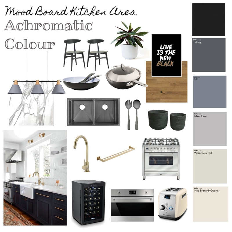 Achromatic Colors Mood Board by ditaduck14 on Style Sourcebook