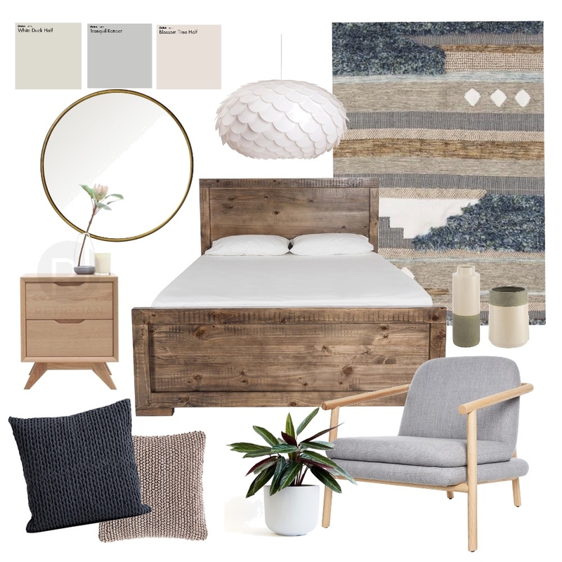 Modern Bedroom Mood Board by AlainaPhillippi on Style Sourcebook