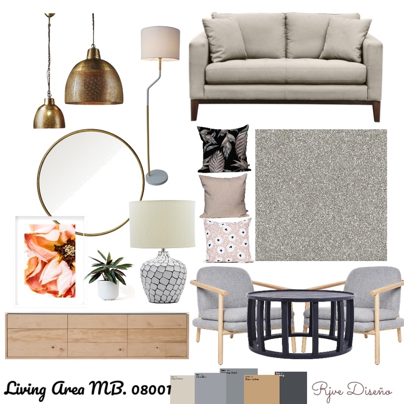 Living Area Mood Board by tonigreen on Style Sourcebook