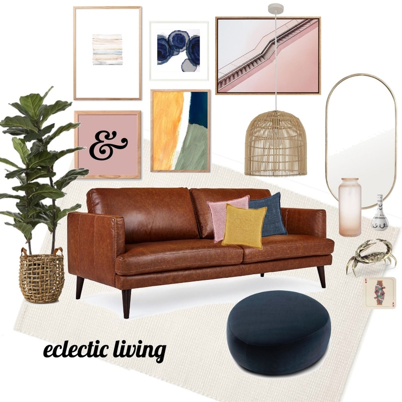 Eclectic Living Mood Board by rachdrake on Style Sourcebook