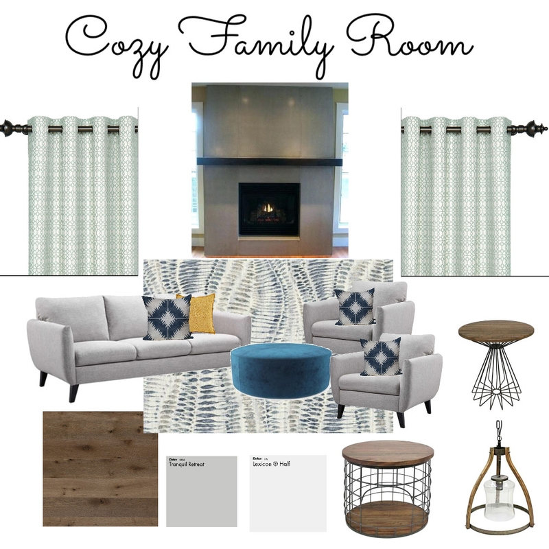 Cozy Family Room Mood Board by JanaRaven on Style Sourcebook