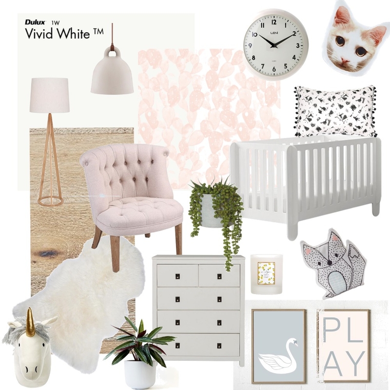 Nursery - Girl Mood Board by elizablain on Style Sourcebook