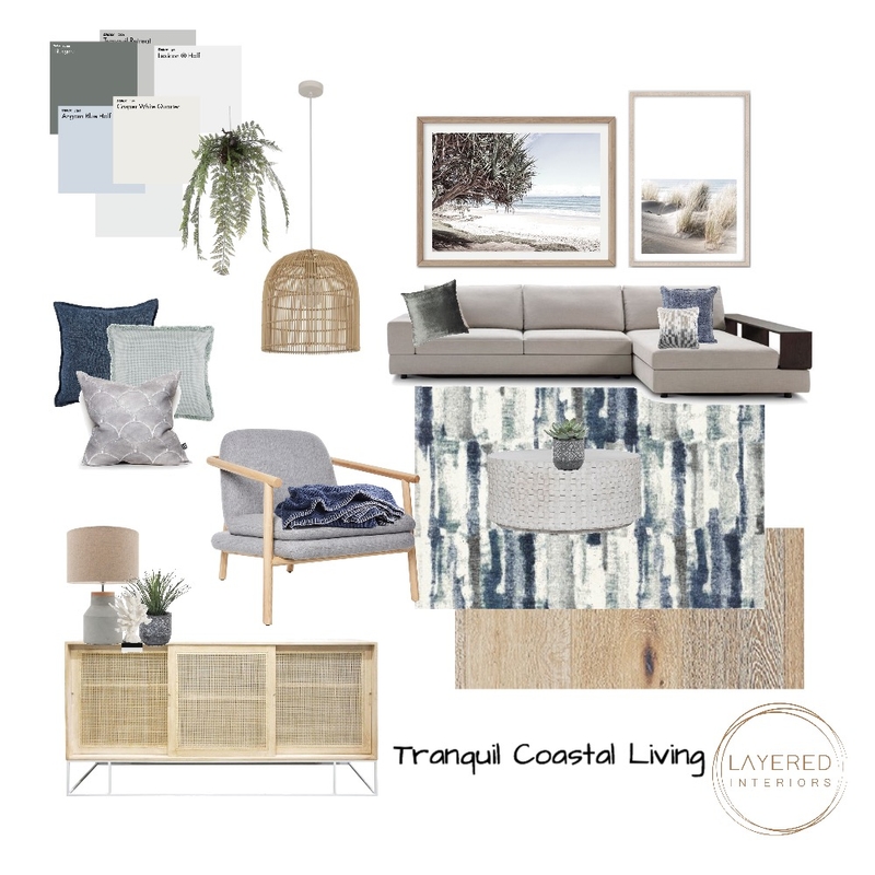 Tranquil Coastal Living Mood Board by JulesHurd on Style Sourcebook