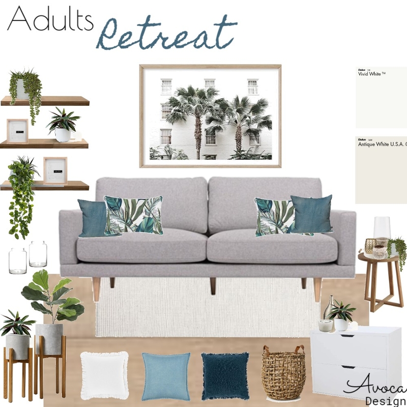 Adults retreat Mood Board by Avoca Design on Style Sourcebook