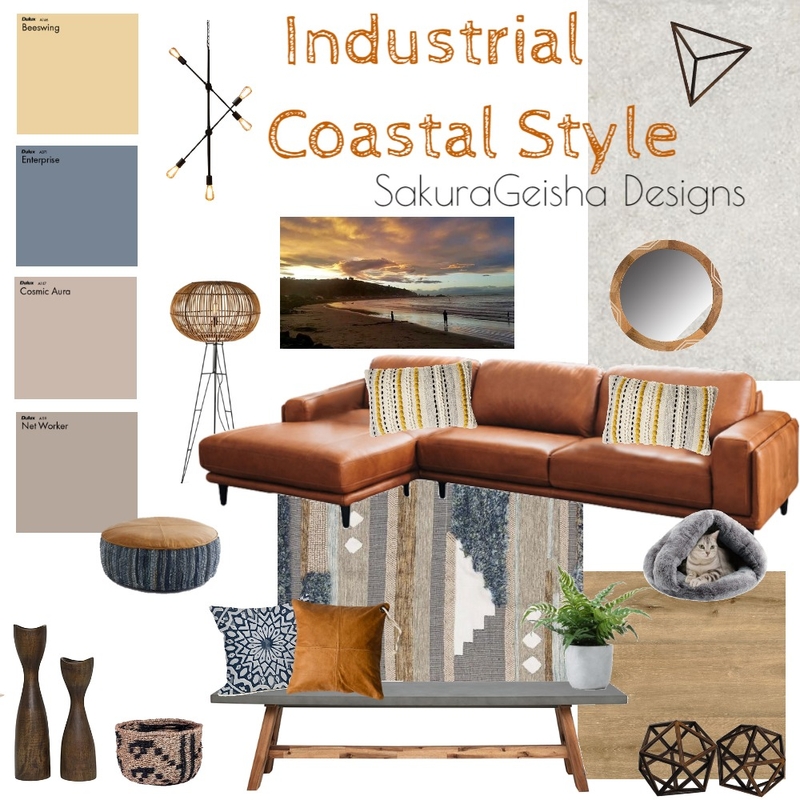 Industrial Coastal Vibes Mood Board by G3ishadesign on Style Sourcebook