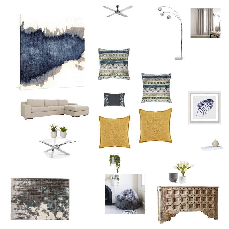Assignment # 9 - Presenting Ideas  - Living Room / Design Board Mood Board by Infinity Design on Style Sourcebook