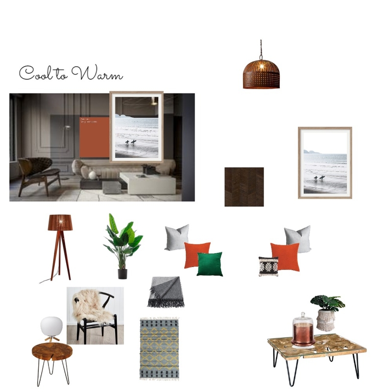 Cool to Warm Mood Board by obelladesign on Style Sourcebook