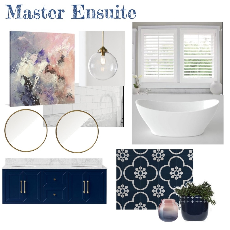 Master Ensuite (Navy) Mood Board by aphraell on Style Sourcebook