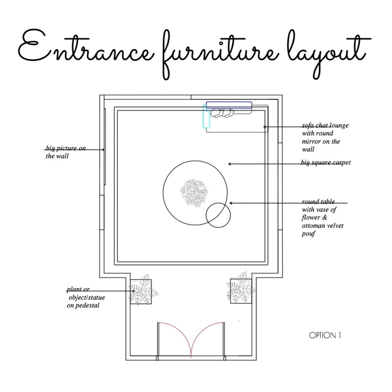 entrance furniture layout op. 1 Mood Board by InStyle Idea on Style Sourcebook