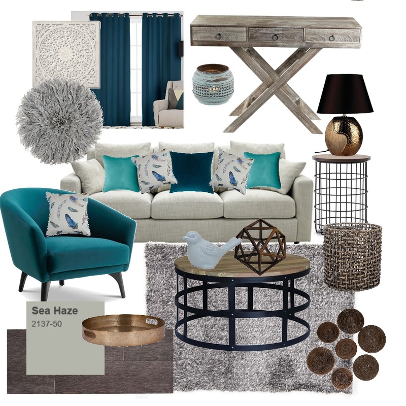 Living Room Module 9 Assignment Mood Board by Bercier on Style Sourcebook