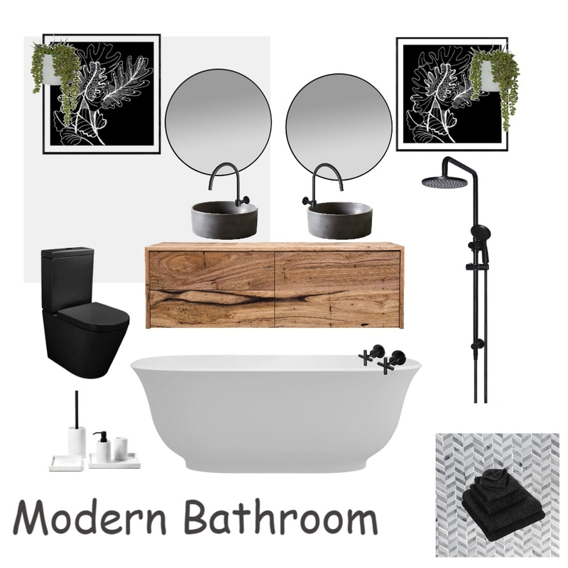 Modern Bathroom Mood Board by lovettdesigns on Style Sourcebook