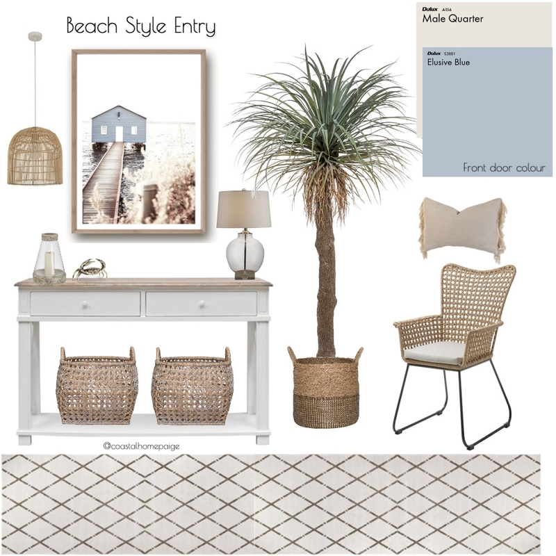 Beach style entry Mood Board by CoastalHomePaige on Style Sourcebook