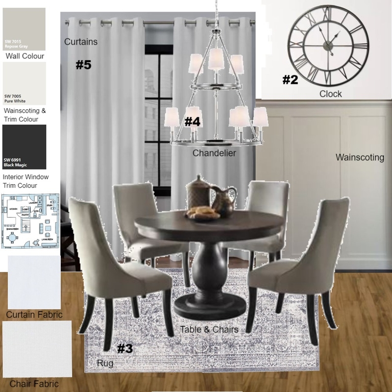 Dining Room M9 Mood Board by JNorheim on Style Sourcebook