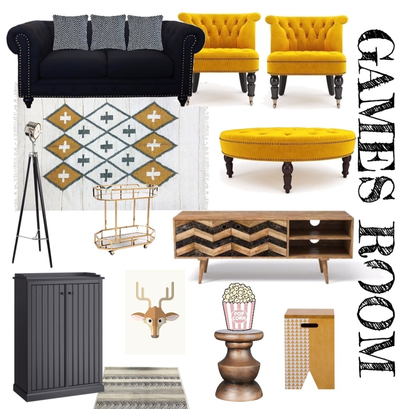 GAMES ROOM Mood Board by nicbeltane on Style Sourcebook