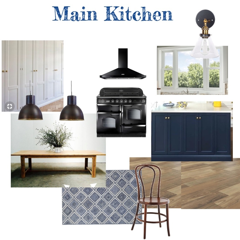 Main Kitchen (Navy) Mood Board by aphraell on Style Sourcebook