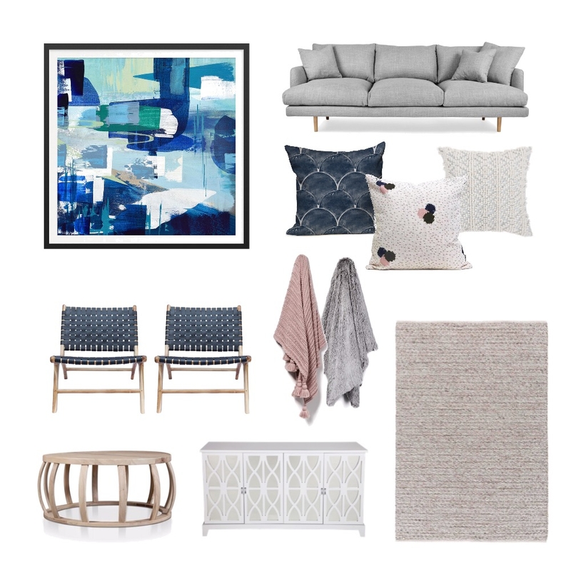 Living room cool tones Mood Board by clairetrigg on Style Sourcebook