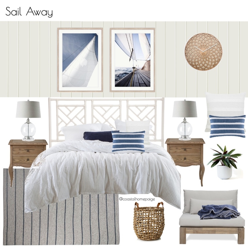 Sail Away Bedroom Mood Board by CoastalHomePaige on Style Sourcebook