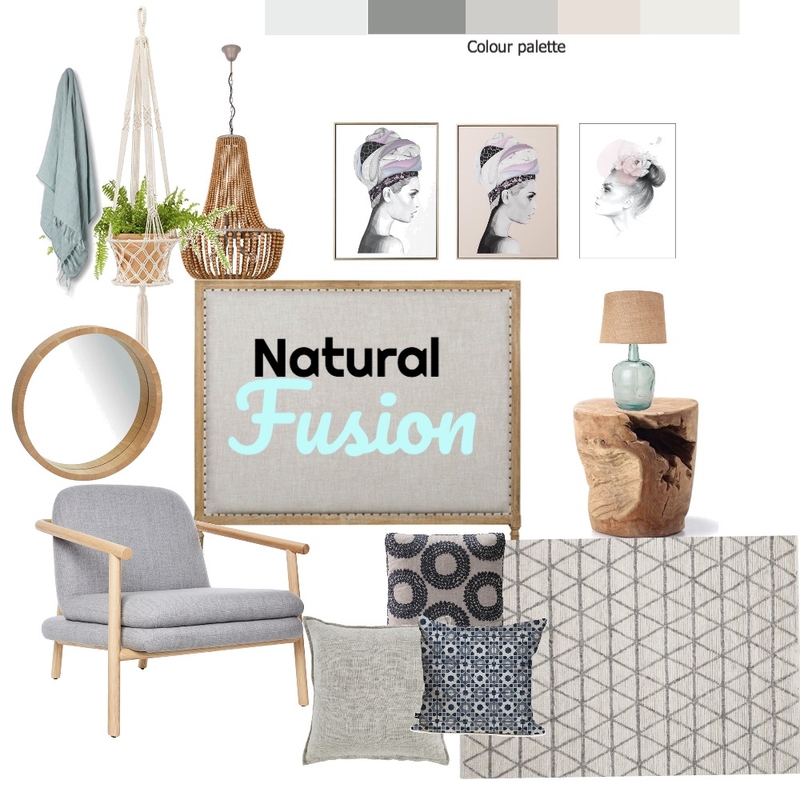 Natural fusion Mood Board by Style A Space on Style Sourcebook