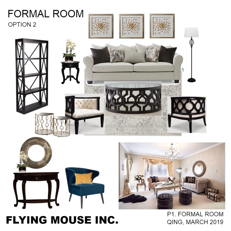 Formal room OPT:2 Mood Board by Flyingmouse inc on Style Sourcebook