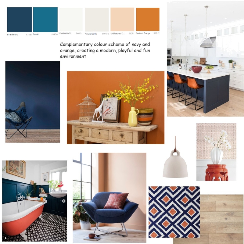 Complementary Colour Scheme - A6 Mood Board by LauraT on Style Sourcebook