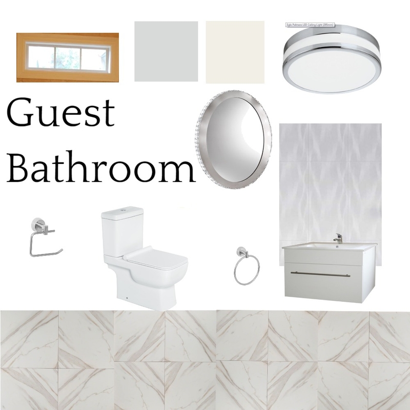 Guest Bathroom Mood Board by Tickie on Style Sourcebook